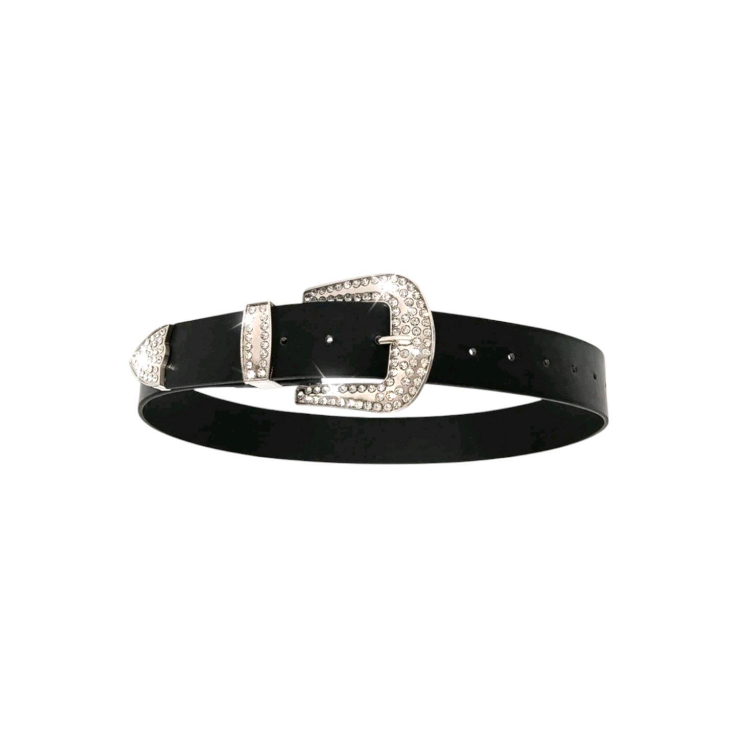 Cintura Nera Strass