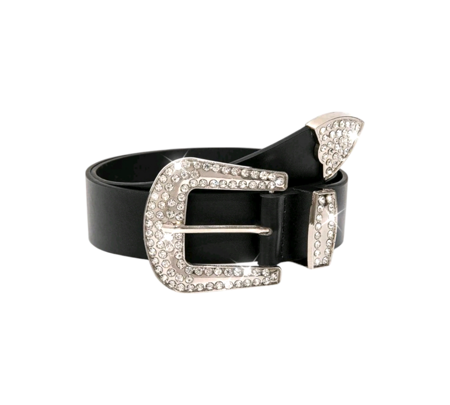 Cintura Nera Strass