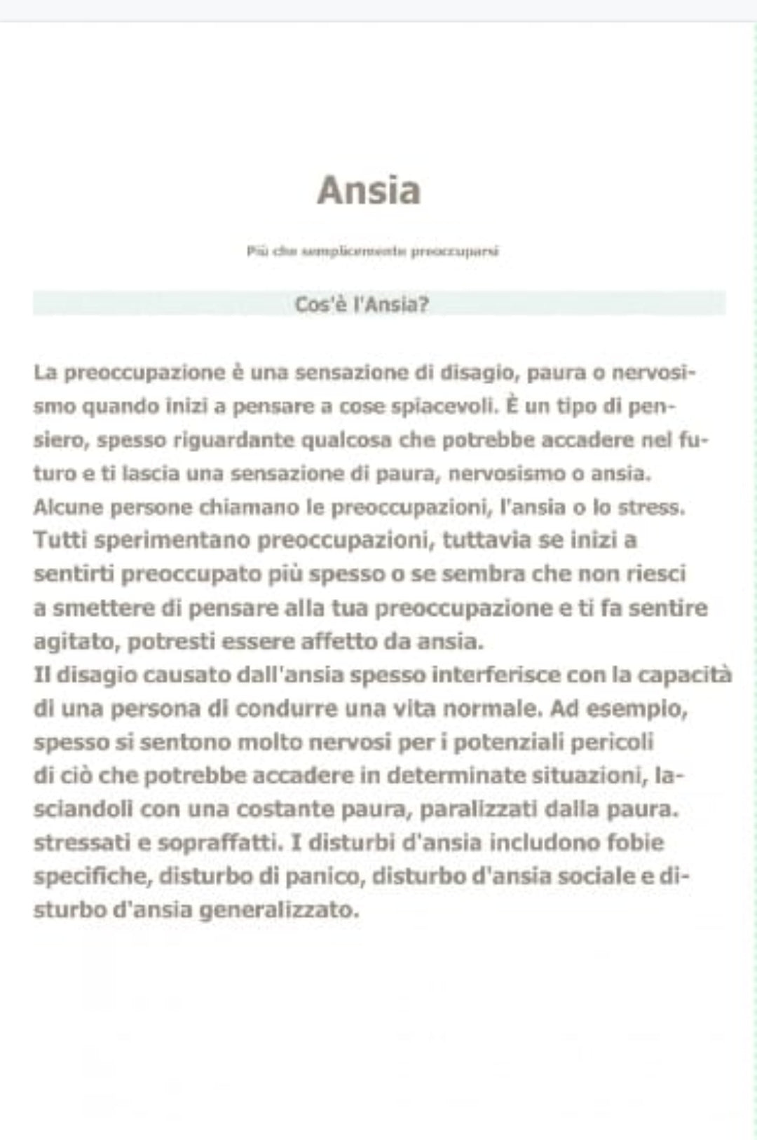Sconfiggere l'ansia
