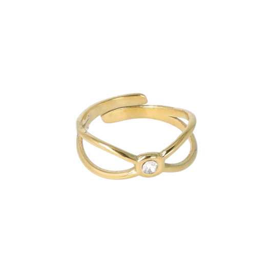 Anello Doppio Punto Luce