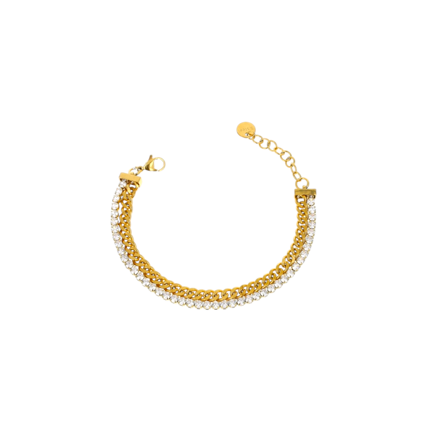 Bracciale doppio Strass