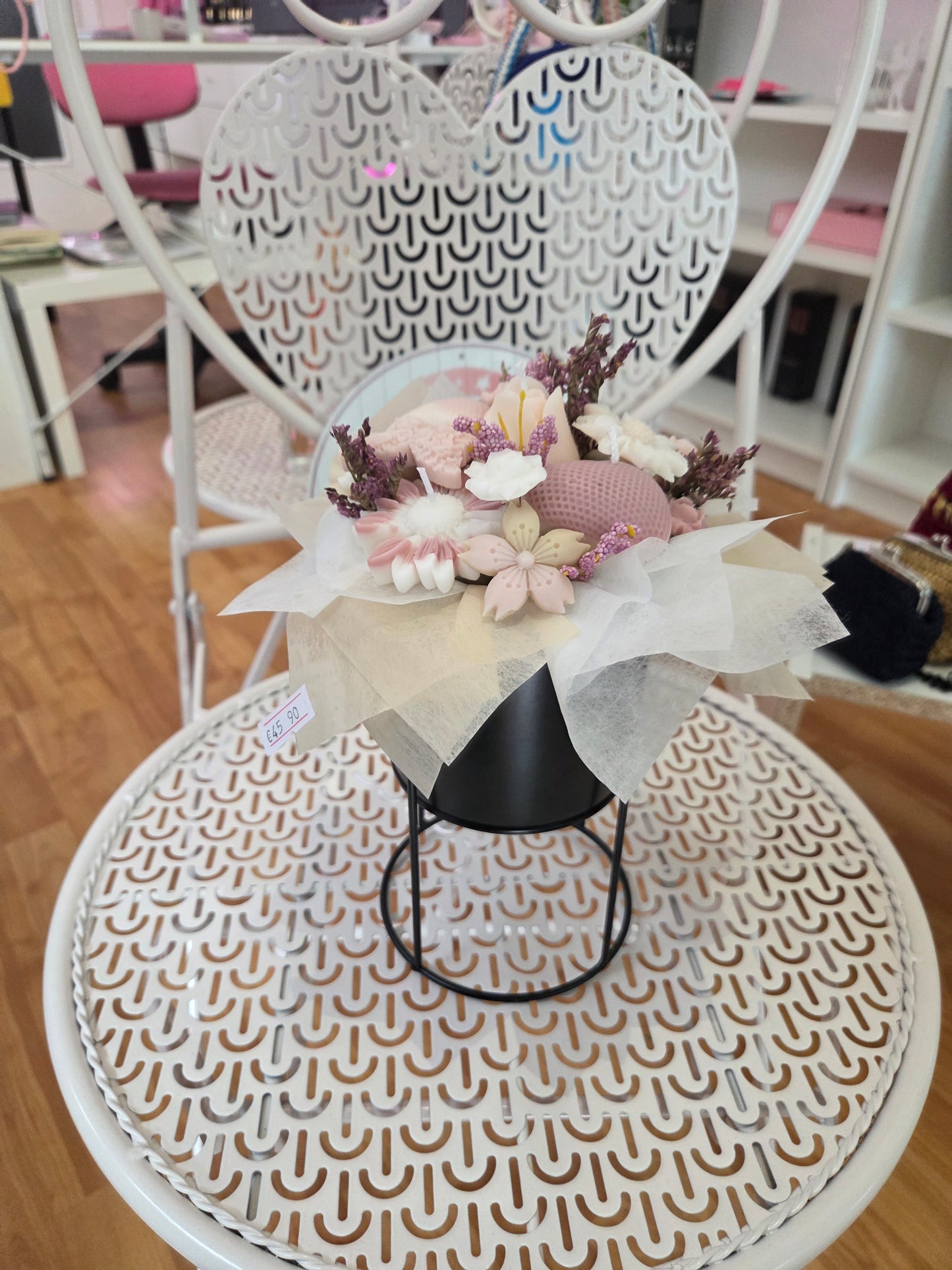 Bouquet di Candele Artistiche Idea Regalo per Matrimoni, Compleanni, Anniversari e Cerimonie