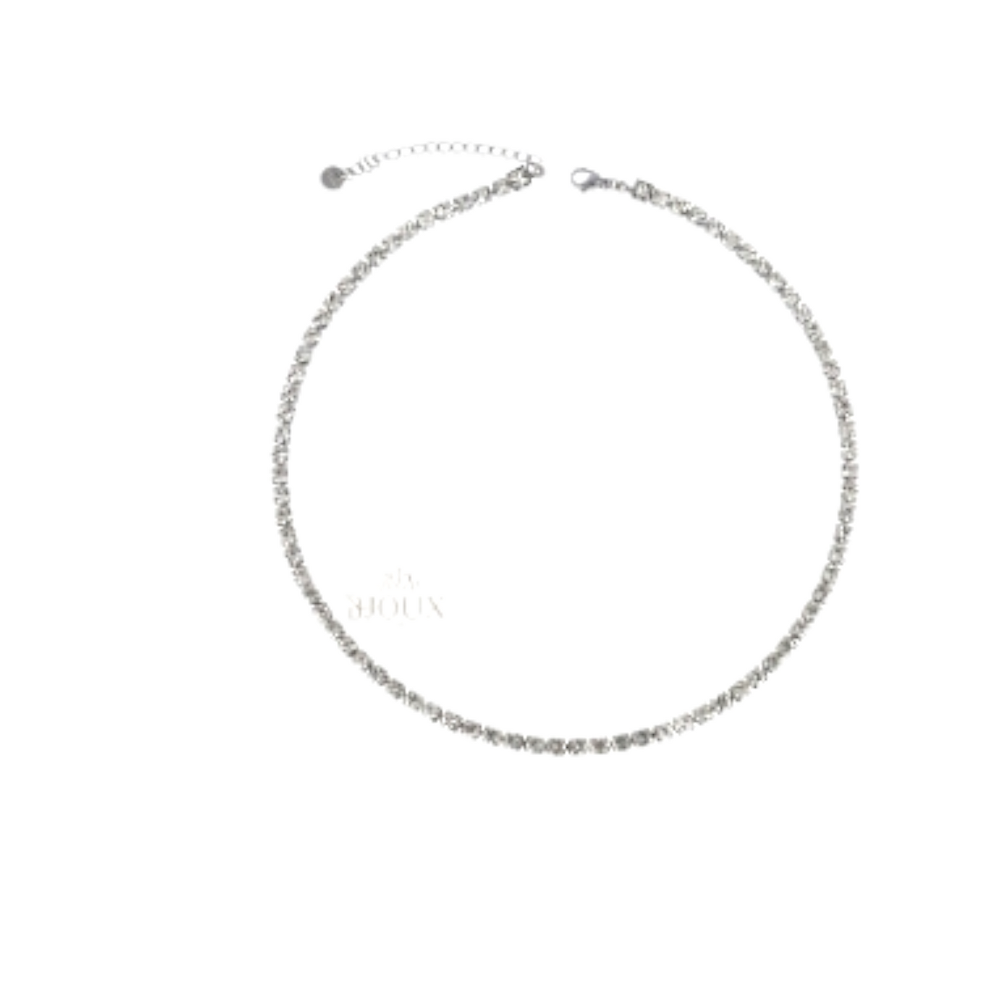 Girocollo Strass Argento