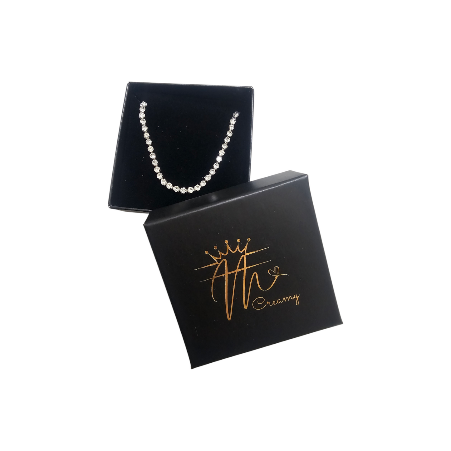 Girocollo Strass Argento