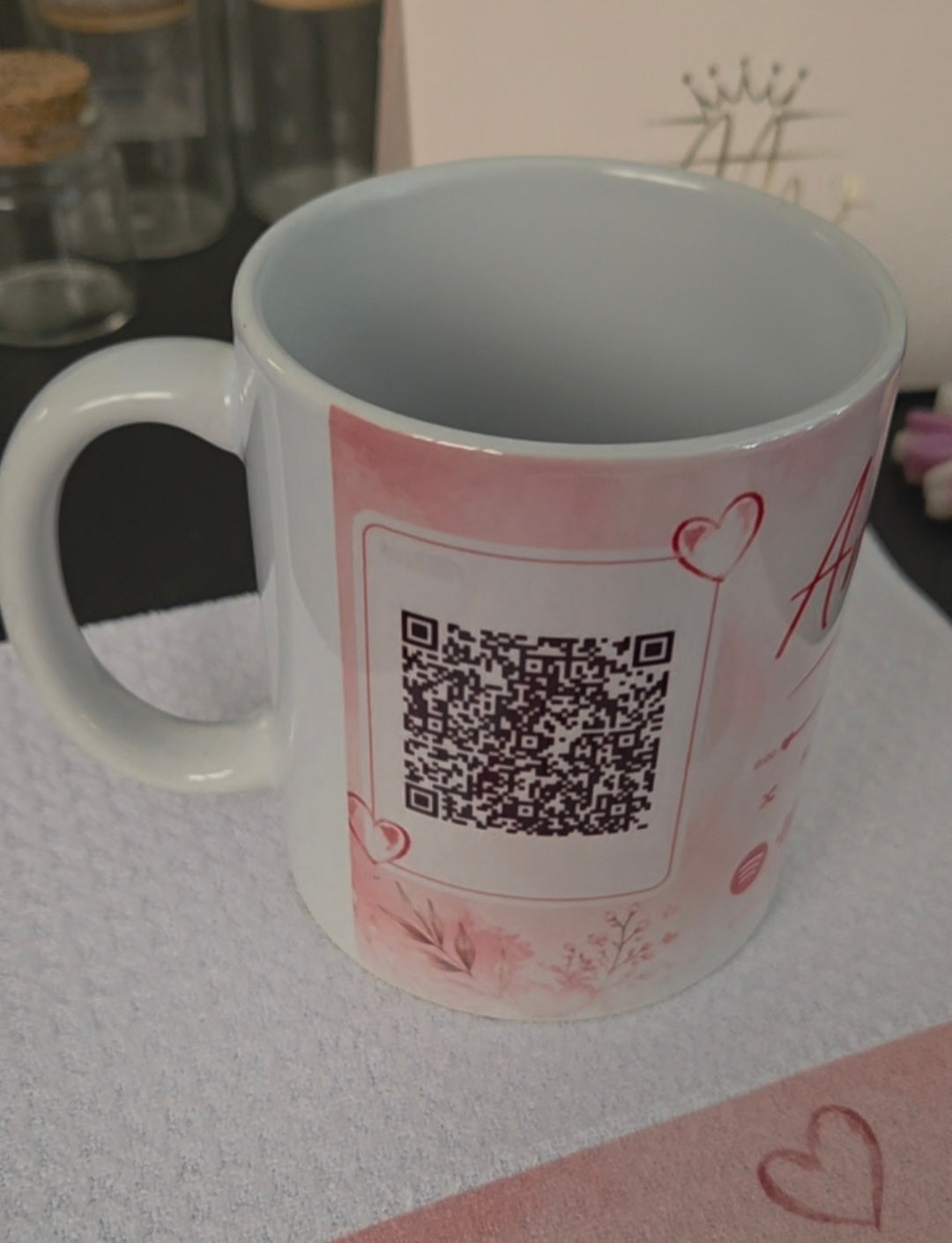 Tazza Musicale Personalizzata con QR Code – Foto e Canzone del Cuore