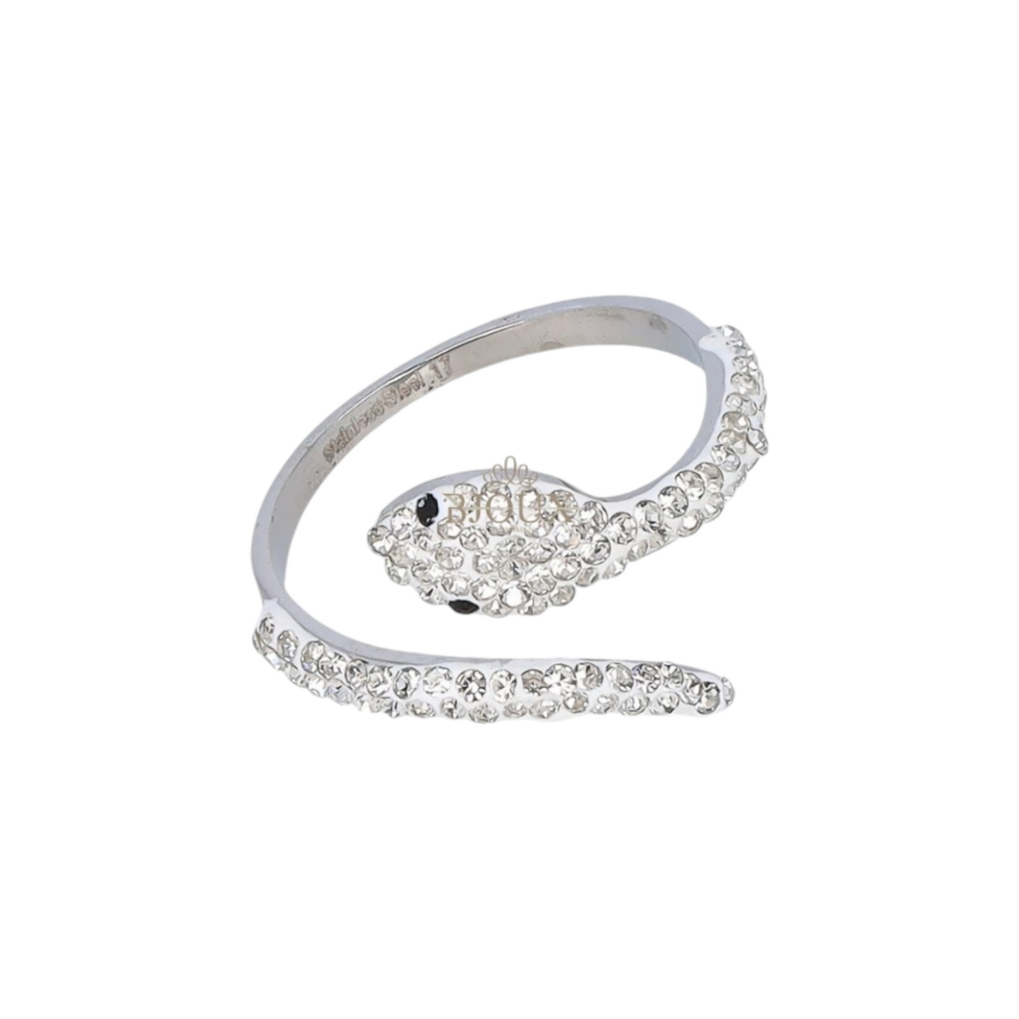 Anello Cobra Strass