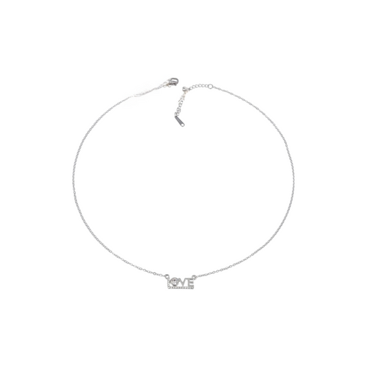 Collana Acciaio Love