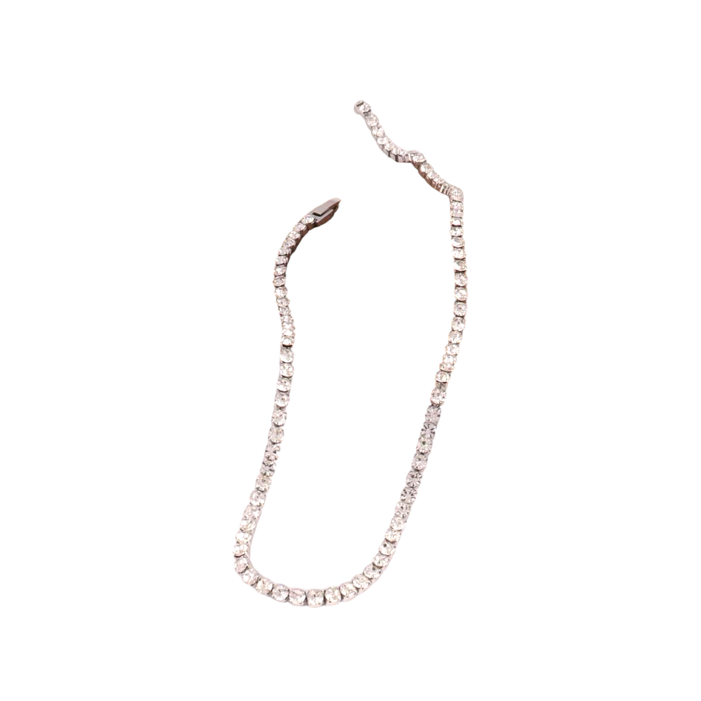 Collana Tennis Color Argento
