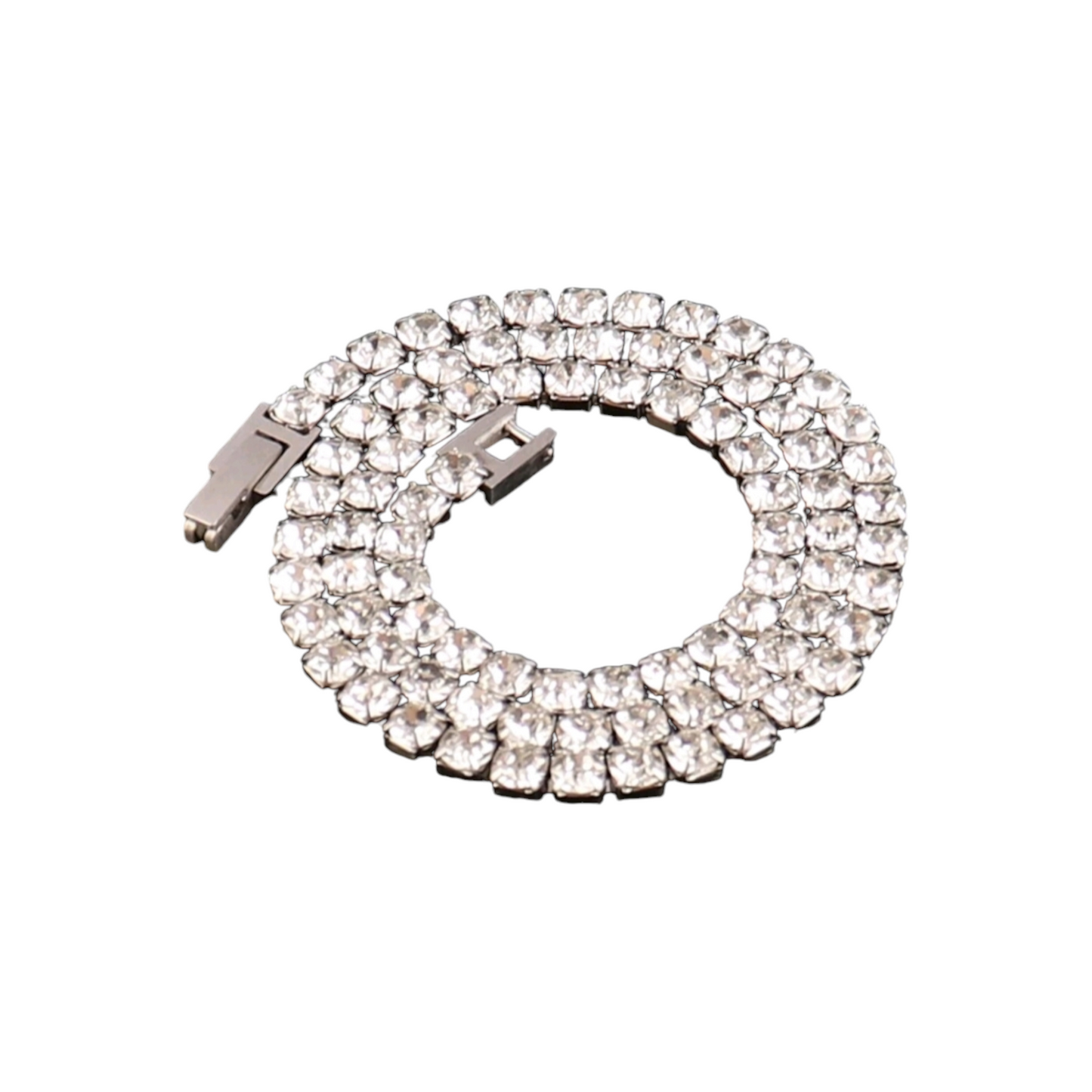Collana Tennis Color Argento