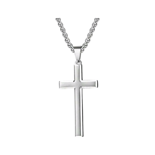 Collana Con Croce Argento