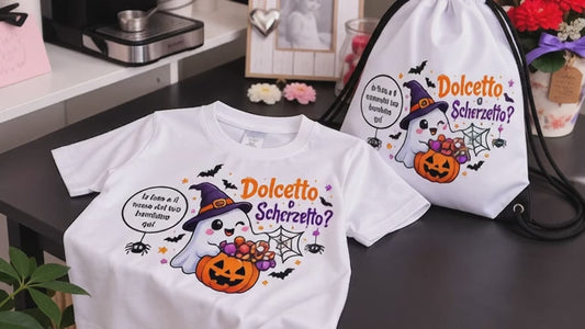 Kit Halloween Bambino (Maglietta + Zainetto) Personalizzato