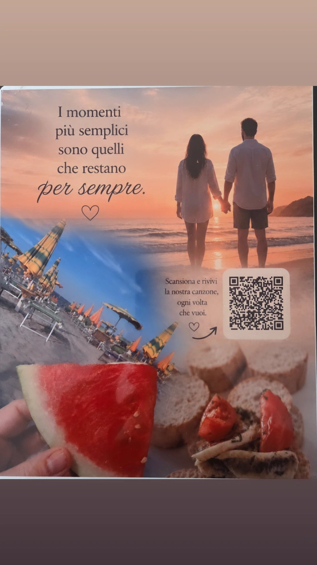 Quadretto Musicale Personalizzato con Foto, Canzone e QR Code | Regalo Emozionale Unico