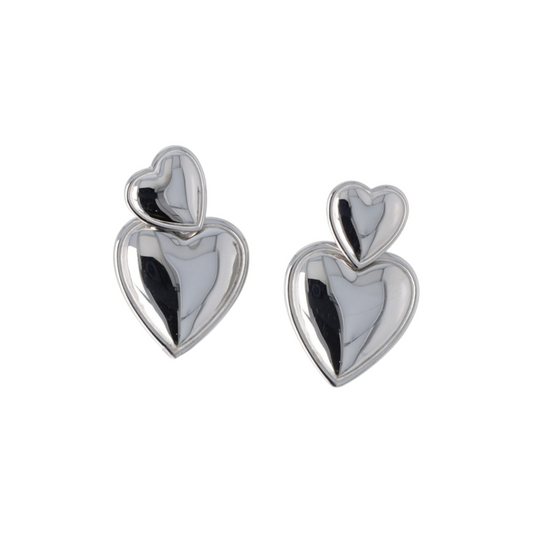 Orecchini Cuore Doppio