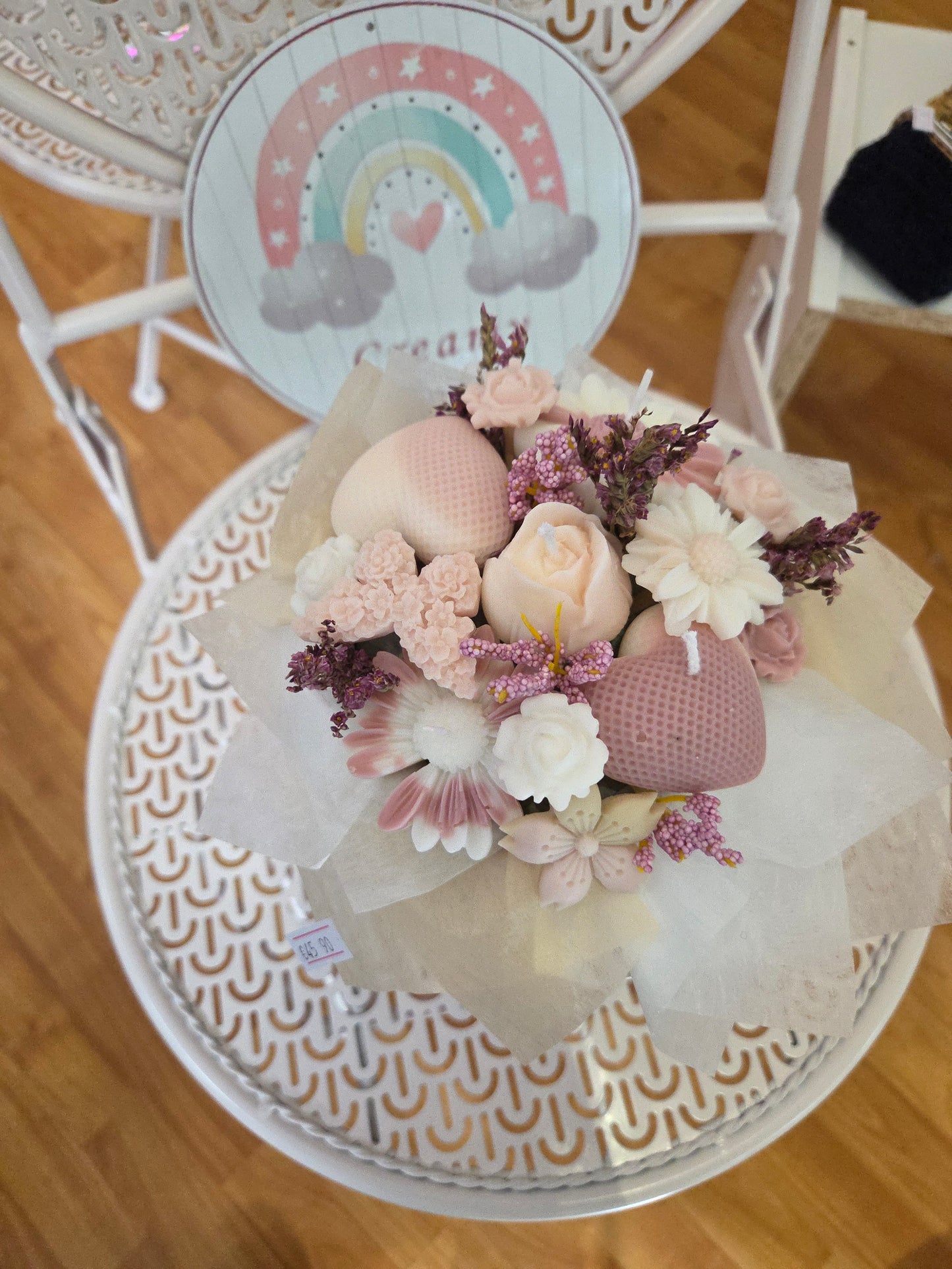 Bouquet di Candele Artistiche  Idea Regalo per Matrimoni, Compleanni, Anniversari e Cerimonie