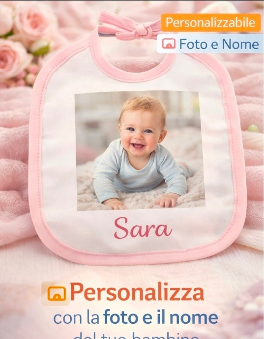 Bavaglini Neonato Poliestere Persobalizzabile
