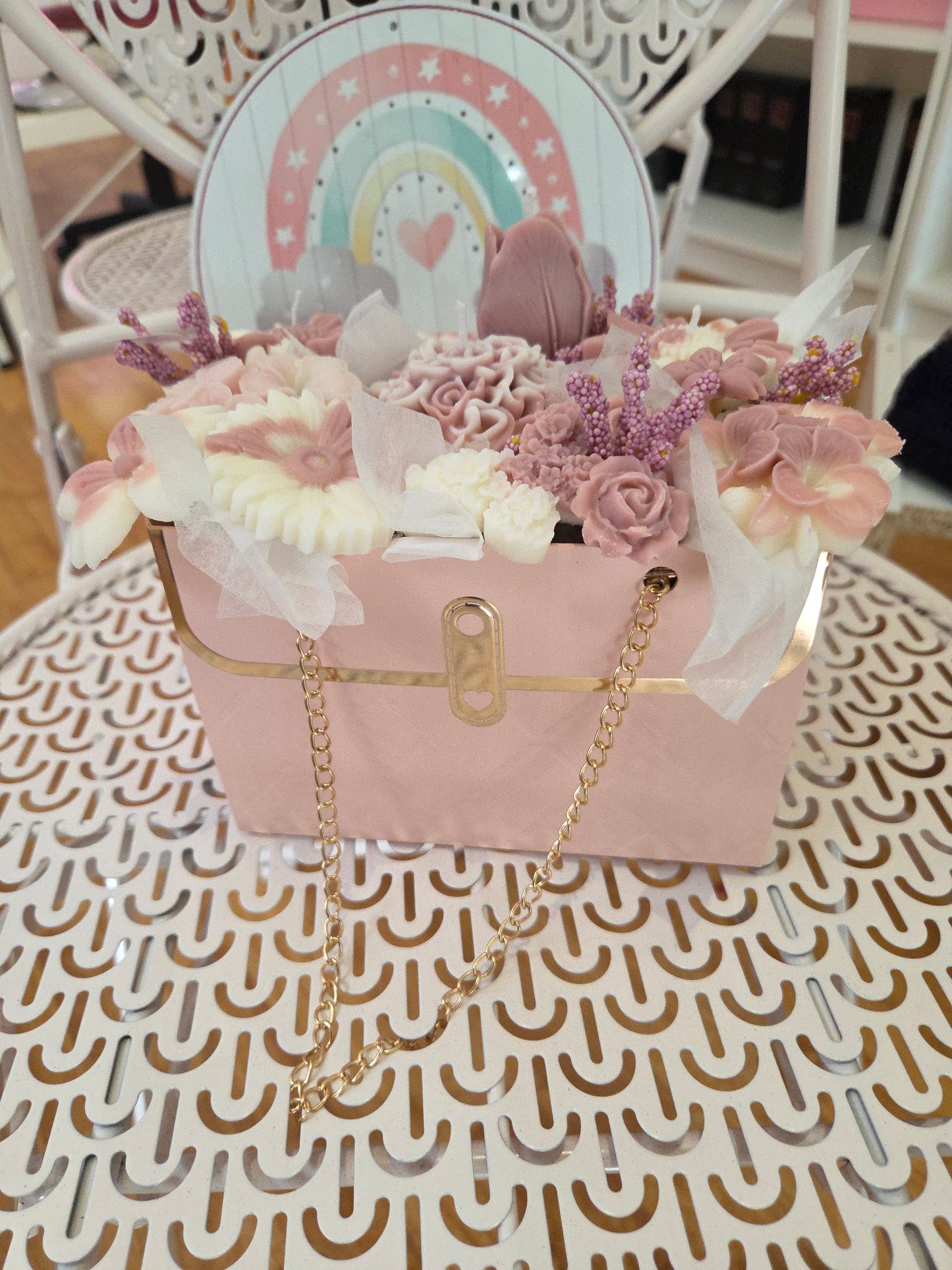 Bouquet di Candele Artistiche  Idea Regalo per Matrimoni, Compleanni, Anniversari e Cerimonie