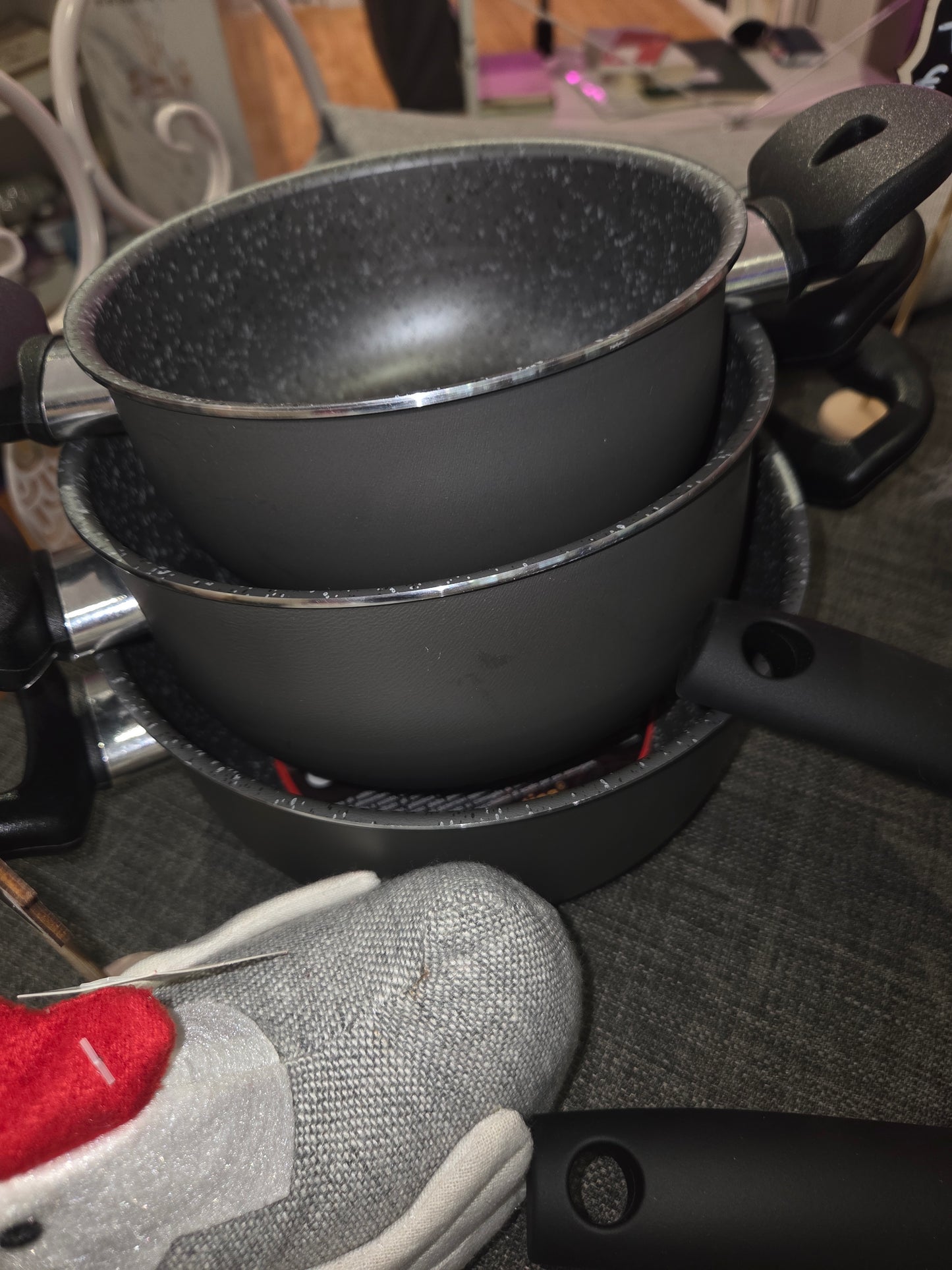 TRIS PENTOLE ANTIADERENTI