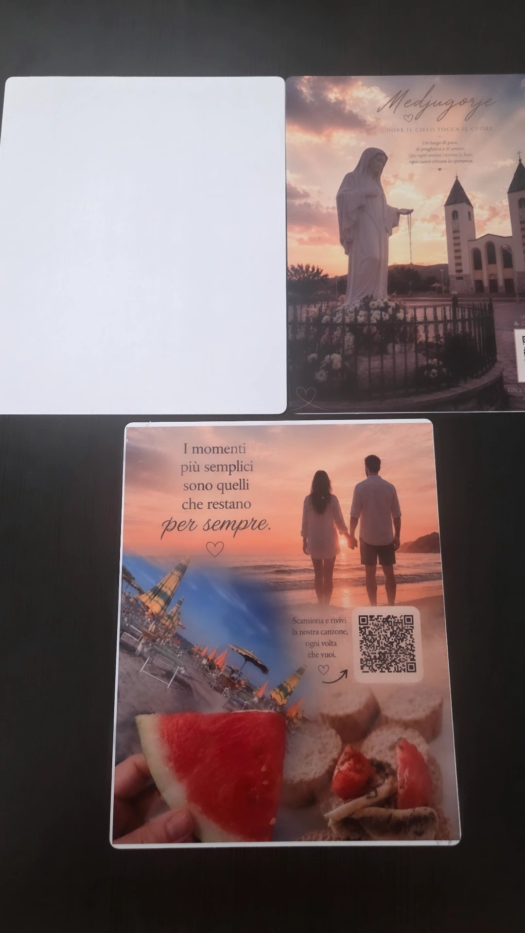 Quadretto Musicale Personalizzato con Foto, Canzone e QR Code | Regalo Emozionale Unico